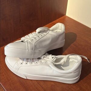 White Low-Top Sneakers